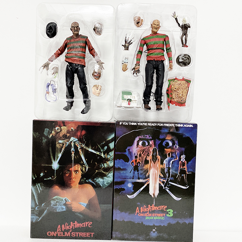 

Freddy Krueger Figure NECA A Nightmare On Elm Street Freddy Krueger Freddy's Nightmares Action Figure Toy Horror Halloween Gift LJ200928, A no box