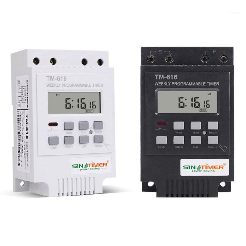 

Timers TM616W-4 Digital Electronic Timer 220V 30A Weekly Programmable Relay Controller T8WE1