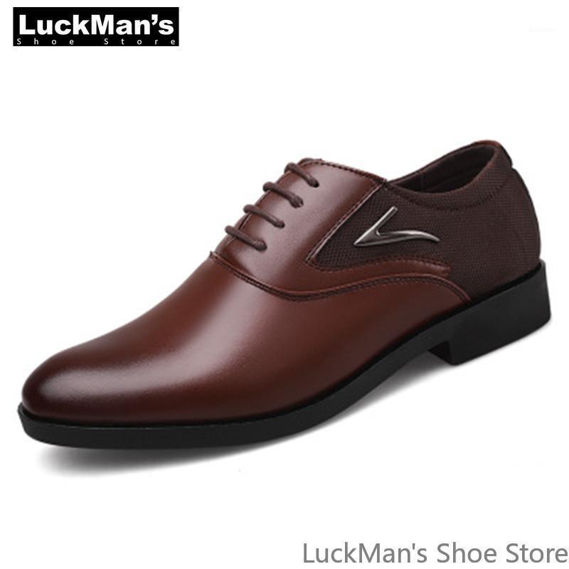 

Brand 2021 New Men's Dress Shoes 37-47 Black Classic Pointed Oxford Shoes Men's Fashion Business Party Dance1
