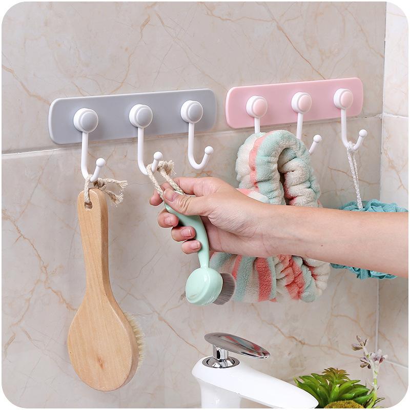 

Home Seamless Wall Refrigerator Strong Suction Sucker Household Sundries Tableware Storage Hangers Wall Hooks Racks