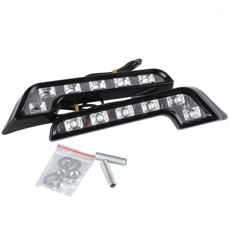 

2pcs Universal Daytime Running Lamp 6LED 12 V Car COB Driving Fog L Shape1, As pic