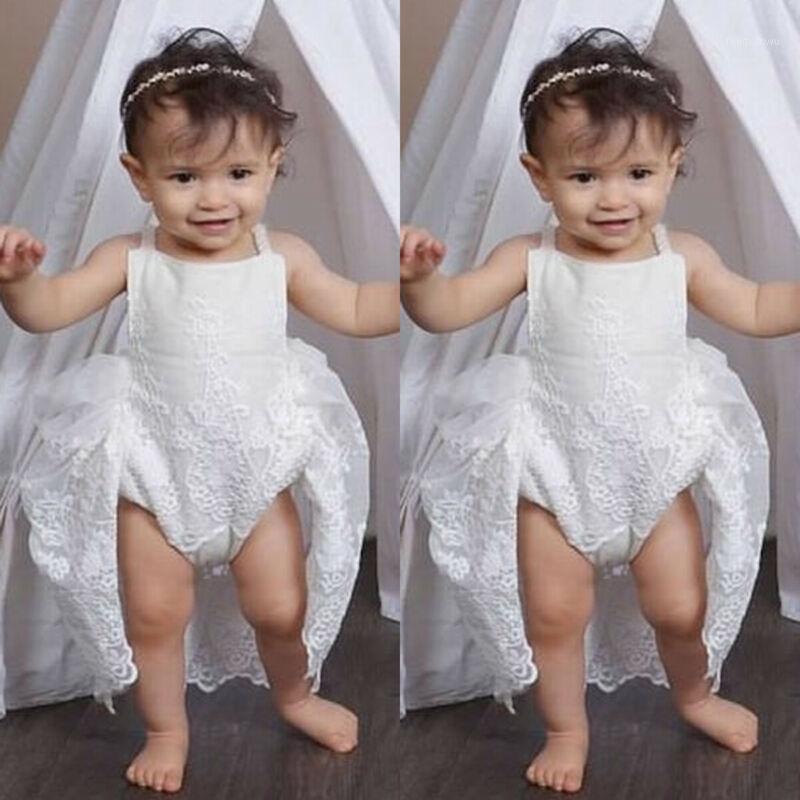 

Newborn Kids Baby Girl Lace Flower Romper playsuit Jumpsuit Dress Outfit Clothes1, As pic