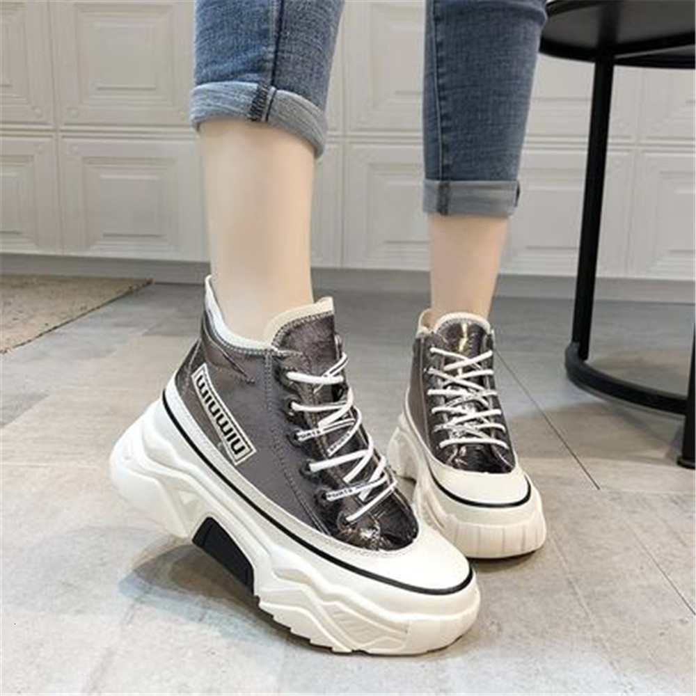 

Womens 2021 New Growing Height Boots Mujer Trainers Chunky Shoes Women's Chaussures Baskets W1WD, Red