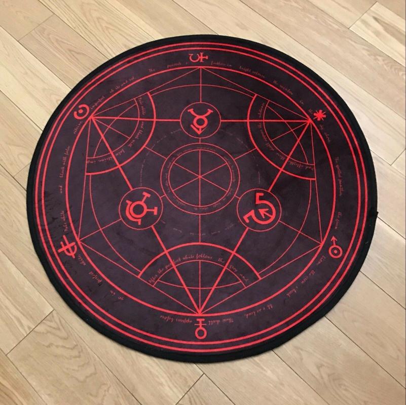 

Fullmetal Alchemist Anime Manga Plush Floor Rug Carpet Room Doormat Non-slip Mat, Style 1