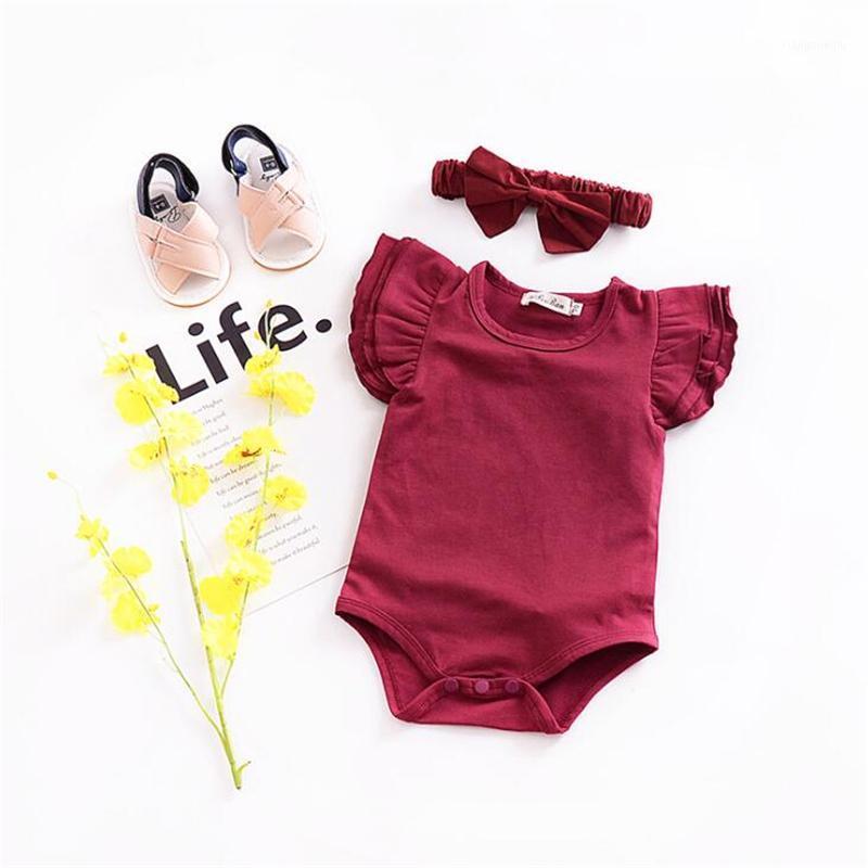 

Pure Cotton Baby Rompers Summer Infant Triangle Romper Home Wear Short Sleeve Jumpsuit Baby Girls Rompers Princess Sleeves1, Pink