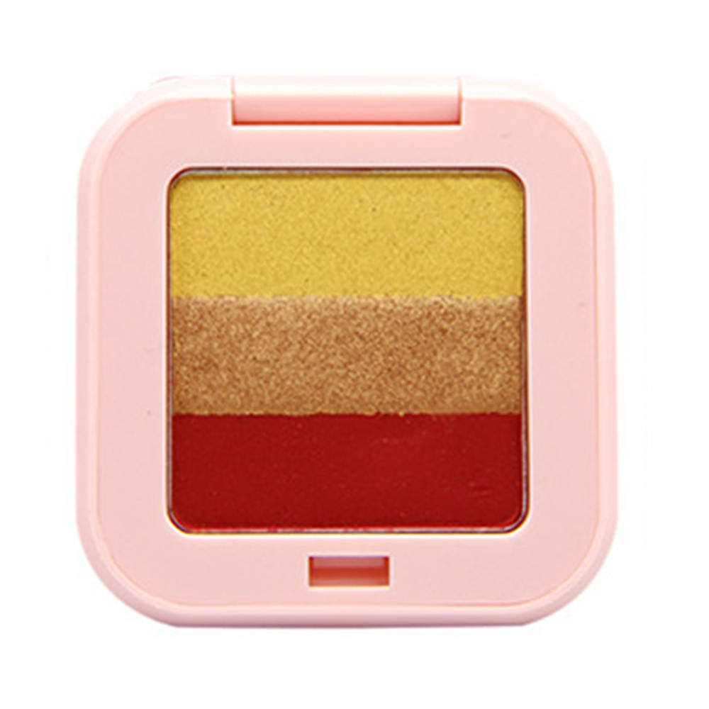 

3 Colors Gradient Eyeshadow Earth Color Eye Shadow Eyeshadow Palette Inner Artist Pressed Exquisite Eye Shadow Makeup Palette, Chocolate