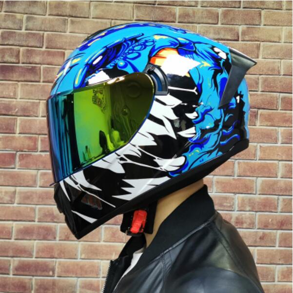 

dakar rally motorcycle helmet mens winter full cover double lens sports car race full helmet personality locomotive racing four seasons lvs, Same photo
