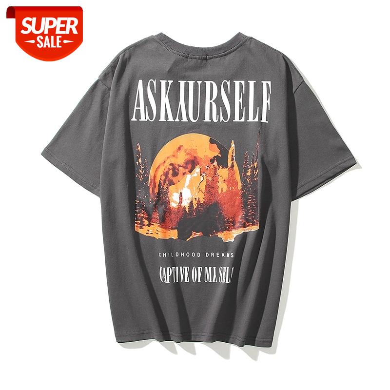 

ASK Letter Foam Graffiti Cotton Casual Tshirts Men and Women Crew Neck Oversize Short Sleeve Summer T Shirt #Dp1G, White;black