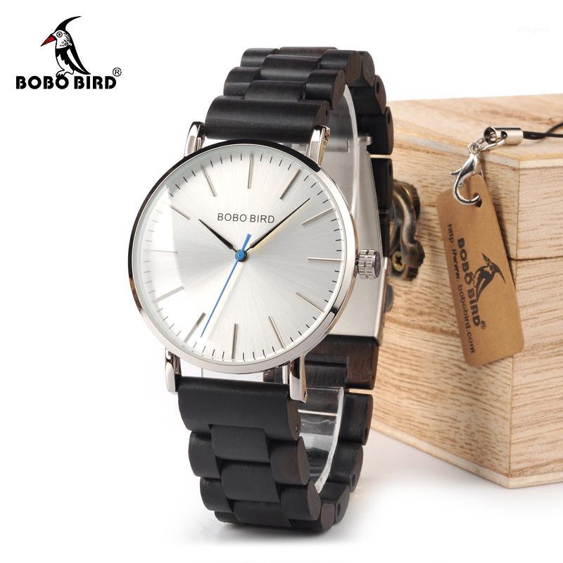 

Wristwatches BOBO BIRD Watch Men Relogio Masculino Wooden Band Watches Man Simplify Quartz Timepieces Bayan Kol Saati OEM Drop 1, Rosewood