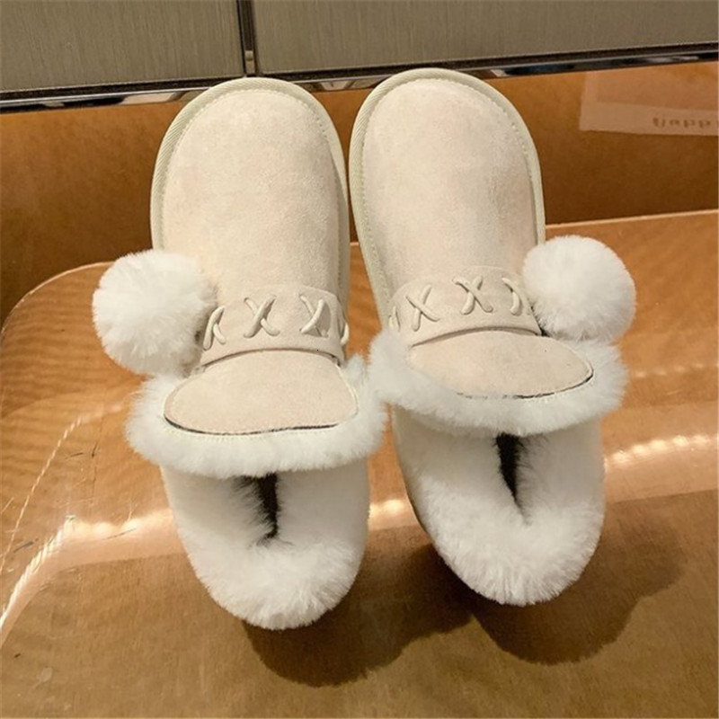 

2021 New Winter High-quality Square Jump Equestrian Womens Fashion Woolen Snow Boots Women's Shoes Zj8e, 03