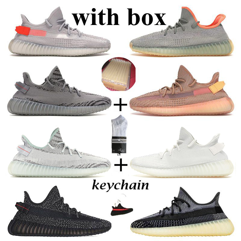 

With Box Kanye West V2 Running Shoes Men Zyon Asriel Zebra Cream Desert Sage sports sneakers mens trainers breathable women walking 36-47, #21 bred
