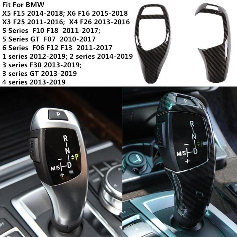 

Car Interior Decoration Carbon Fiber Gear Shift Handle Sleeve Button Cover Stickers For F20 F30 f10 f32 F25 X5 F15 X6 F161