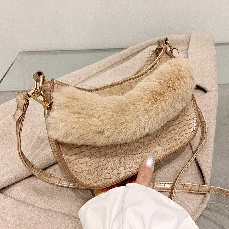 

Animal Print Fashion Handbag For Women Pu Leather Shoulder Bag Large Capacity Crossbody Bag Female Retro Lady, Black