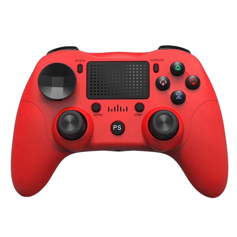 

Bluetooth Wireless Game Controller Build-in Six Axis Dual Vibration with Press Panel Gamepad for /Android/PC(Red