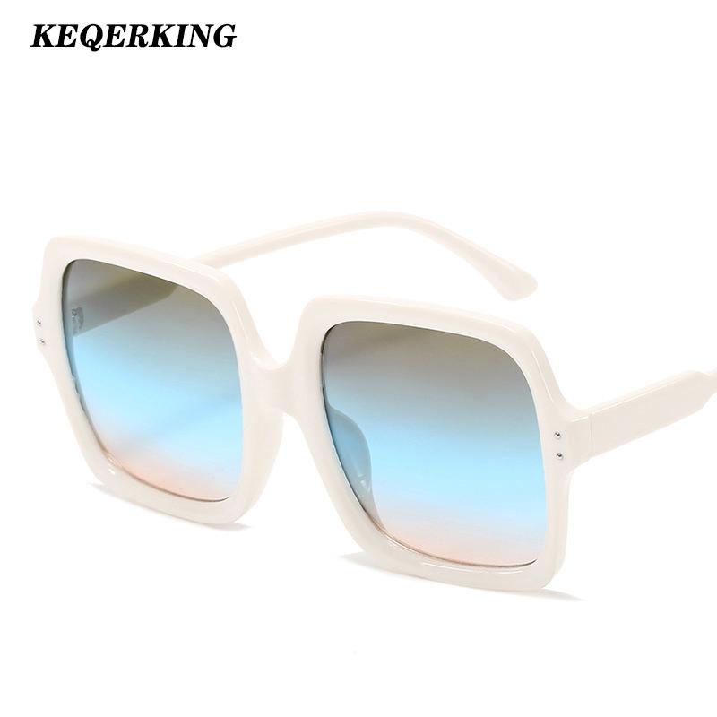 

Sunglasses Fashion Square Oversize Women Men Brand Designer Gradient Lens Sun Glasses Large Frame Shade Gafas De Sol Mujer UV400