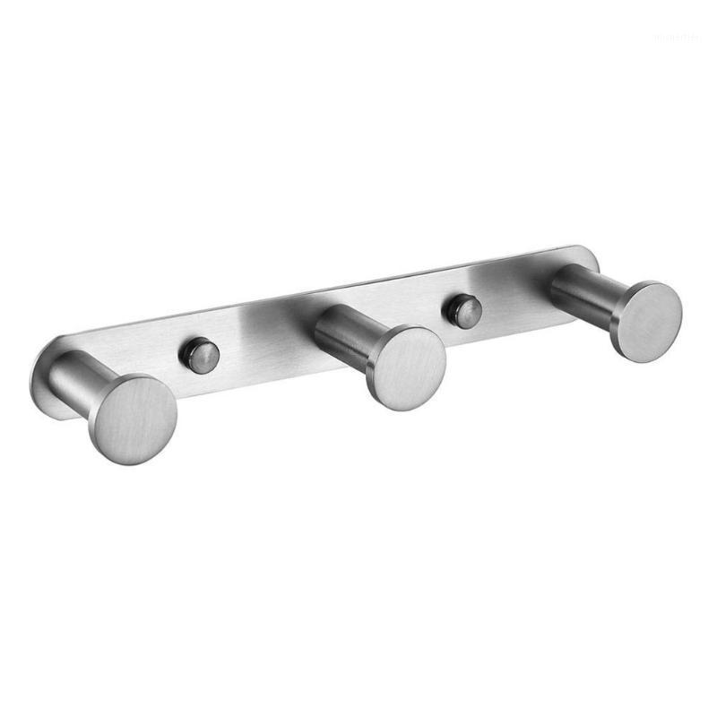 

1Pcs Stainless Steel Row Hook Towel Bathroom Hook Bathrobe Wall Hanging Towel Rack Kits Kitchen Door1