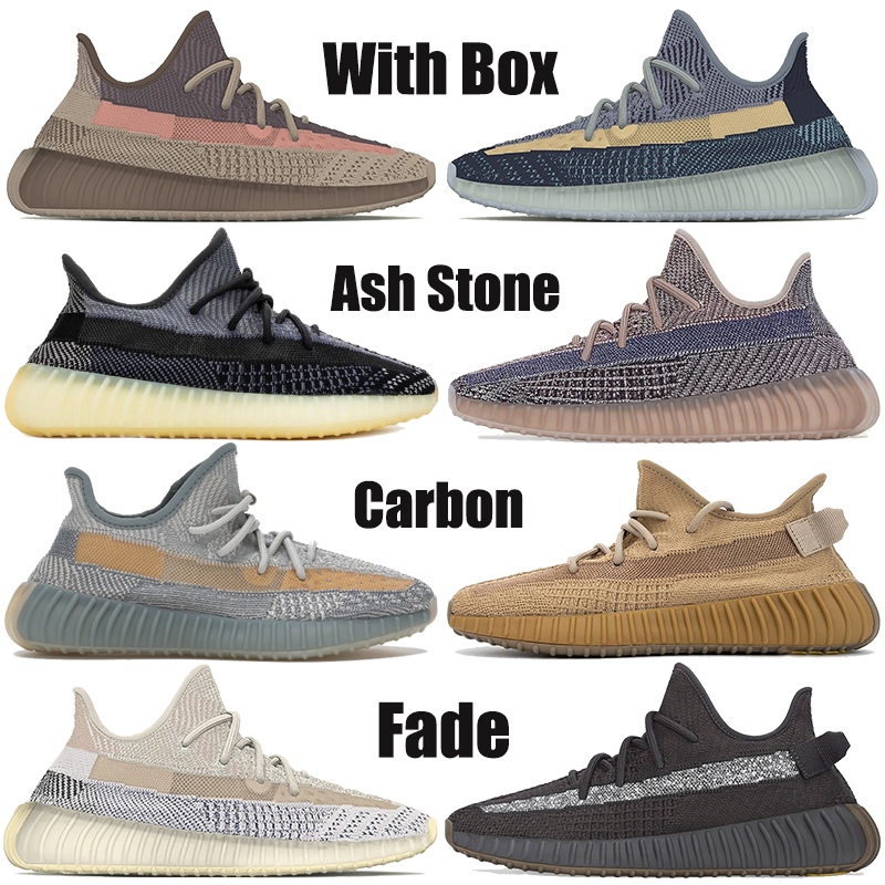 

With box v2 Ash stone blue pearl carbon fade Cinder israfil Desert Sage earth reflective mens running shoes fashion women sneakers, Double box