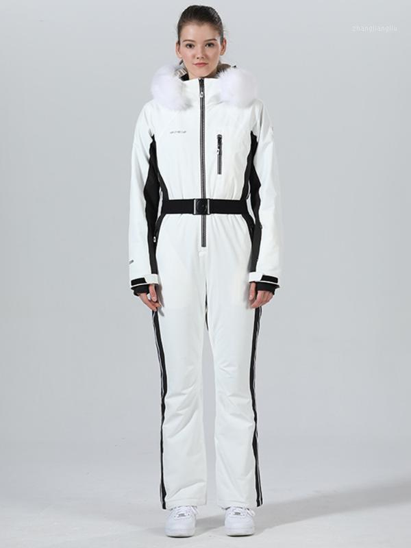 

Skiing Jackets Ski Suit Women One-piece Jacket Jumpsuit Snowboard Suits Winter Sport Snowboarding Set Snow Clothes1, Pink