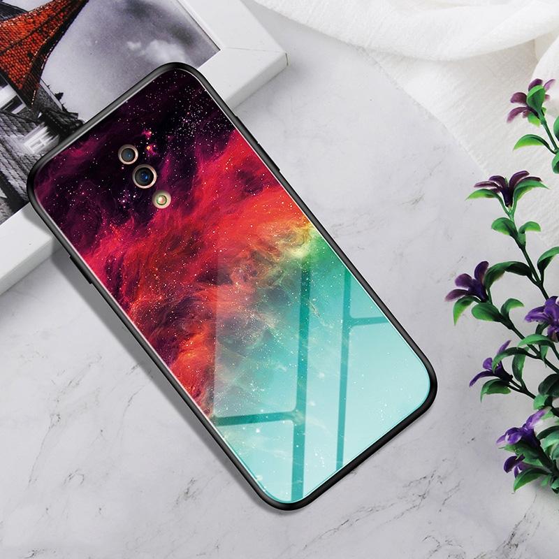

Shockproof Tempered Glass TPU Case For OPPO Reno Z