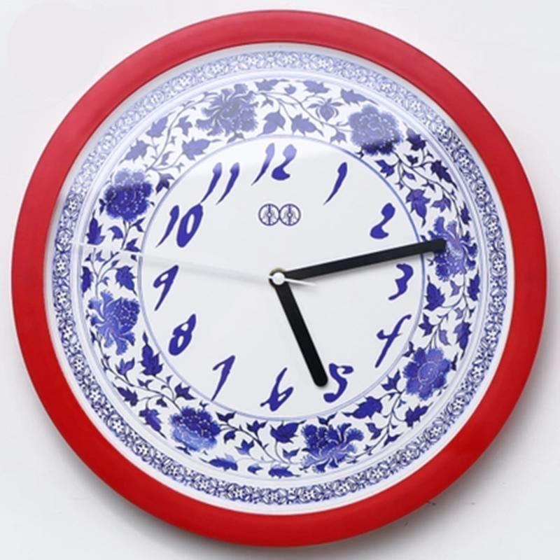 

Wall Clocks Art Prcelain Clock Living Room Chinese Unique Bed Silent Horloge Murale Design Moderne QZE0411