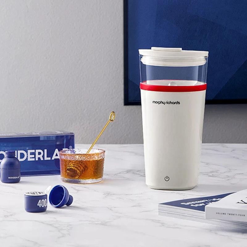 

Wireless Mixing Cup Portable Coffee Blender Mixer Sport Cup Shaking For Oats Coffee Protein Temperature Show
