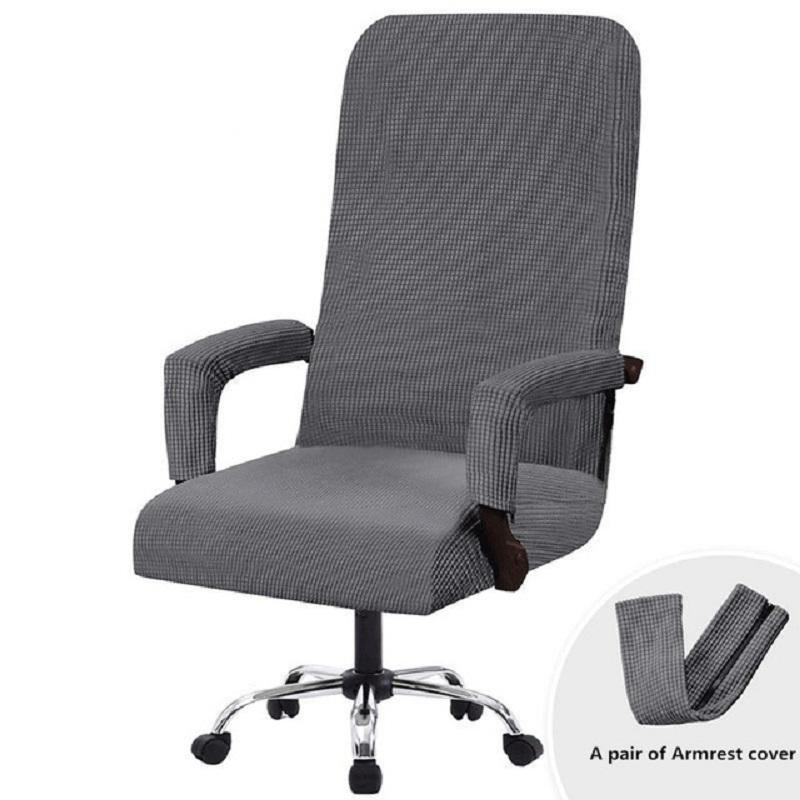 

Elastic OfficeChair Cover Modern Anti-dirty Boss Rotating Lift Computer Chair Seat Case Removable Thickened with Armrest Covers
