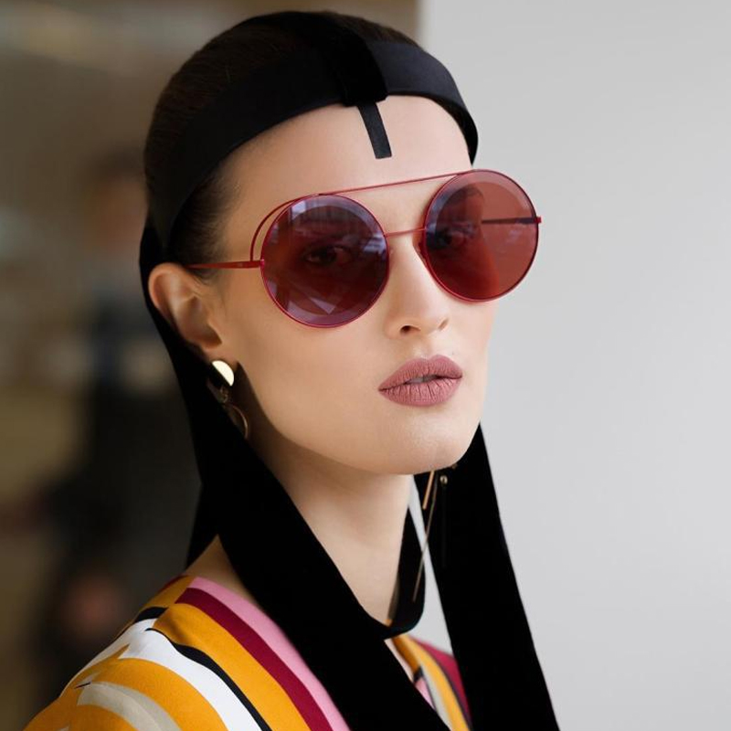 

Sunglasses Punk Alloy Women Round Eyeglasses Classic Lunette Soleil Homme Spectacles Men And UV400