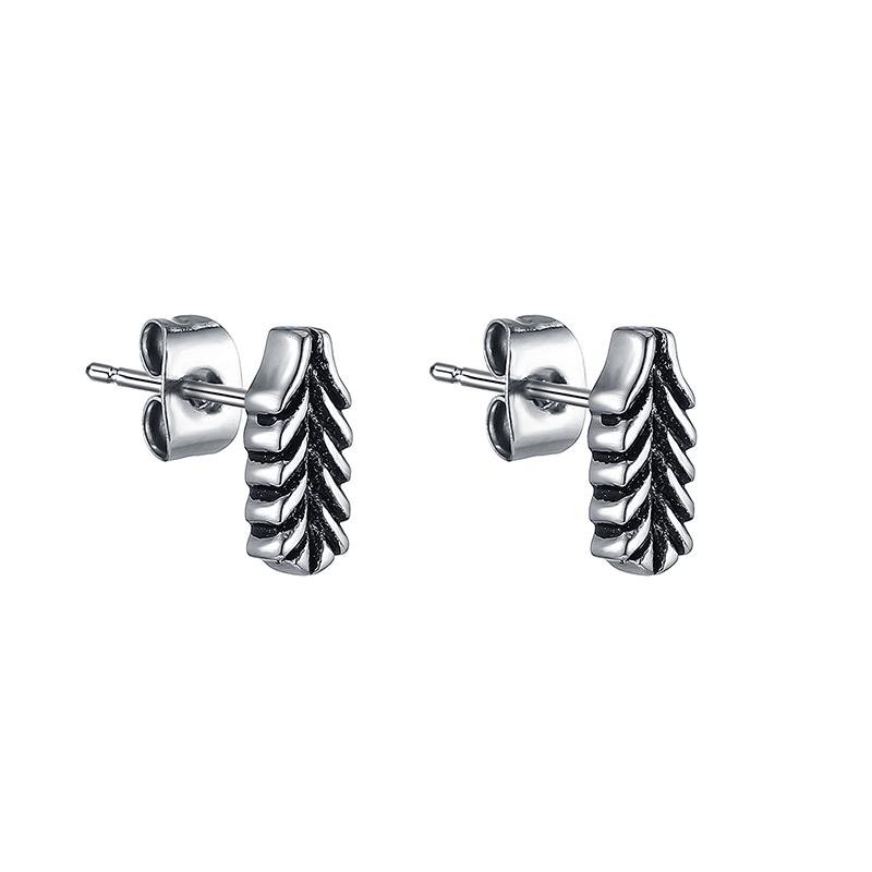 

Retro Stainless Steel Female Chain Earrings Buddha Ellen Series Earrings Rings Anti-allergy One Pair Women VE167