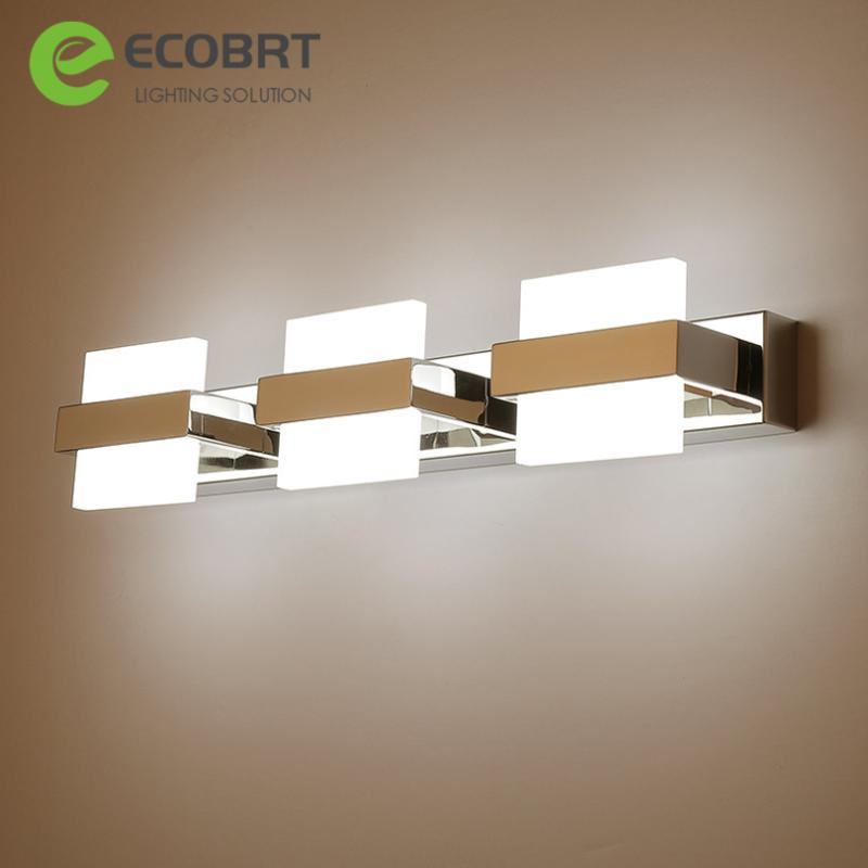 

ECOBRT 6/12/18/24w Modern Bathroom Light Waterproof LED Mirror Light Makeup Wall Lamp Vanity Lighting Fixtures Mirror Lamp