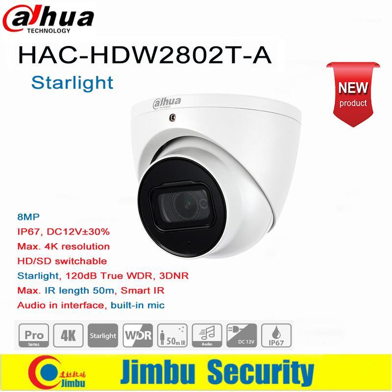 

Dadua 8MP 4K Starlight HDCVI IR Eyeball Camera HAC-HDW2802T-A built-in mic IR length 50m HD/SD switchable IP67, DC12V±30%1