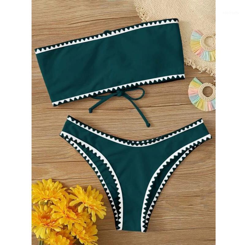 

Women High Waist Bikinis Swimwear Swimuit Female Retro Beachewear Bikini Set Two-Piece Swimwear Bathing Suit Swimsuit1