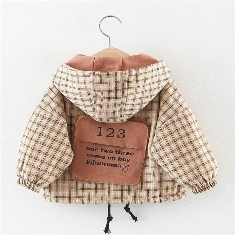 

Korean children's clothing wholesale 2020 solid color digital pocket plaid jacket autumn new children's jacket1, Black