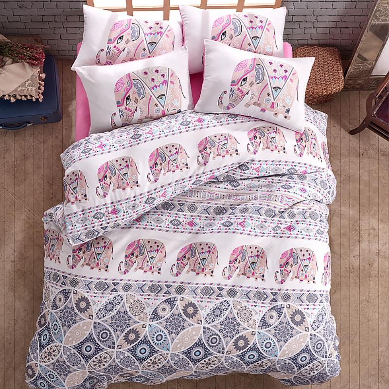 

Lady Moda Bedding Set | Elephant Luxury Ranforce Bed Linen Set /Full/Queen/King Size 3/4/5 pcs Duvet Cover from Turkey, Bigskull