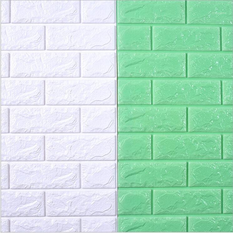 

70X38.5CM DIY Self Adhesive 3D Wall Stickers Bedroom Decor Foam Brick Room Decor Wallpaper Wall Sticker For Kids Room1