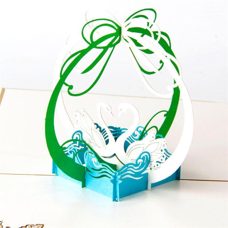 

Paper 3D Popped Greeting Card Love Romantic Wedding Valentine's Day Gifts Cards Handmade E51