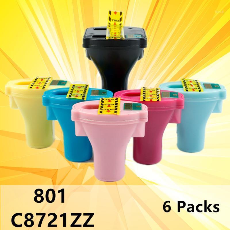 

6pk 801 ink cartridge compatible for 801 C8721ZZ for Photosmart C7188 C8188 C6188 C7288 8721 3108 printer1