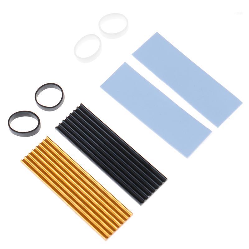 

1set Pure Aluminum Cooling Heatsink Thermal Pad For N80 NVME M.2 NGFF 2280 PCI-E SSD Accessories1
