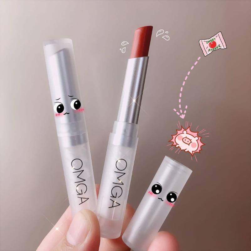 

Douyin Net Red Recommended Omga Small Popsicle Lipstick Pen Velvet Material Extended Moisturization Lipstick White One Generatio, 807
