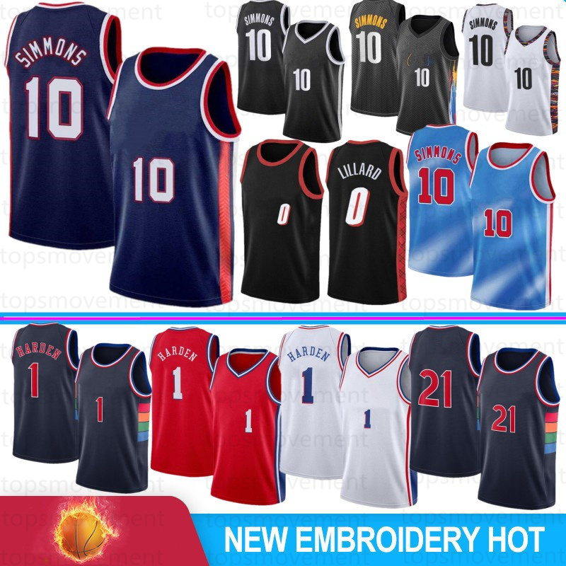 

Ben 10 Simmons Jerseys Jame 1 s Harden Men Basketball Jerseys 0 Damian Man Lillard Stock S- Blue White Red Black Stitched Camisetas De Baloncesto 2022 Latest, Lanwang