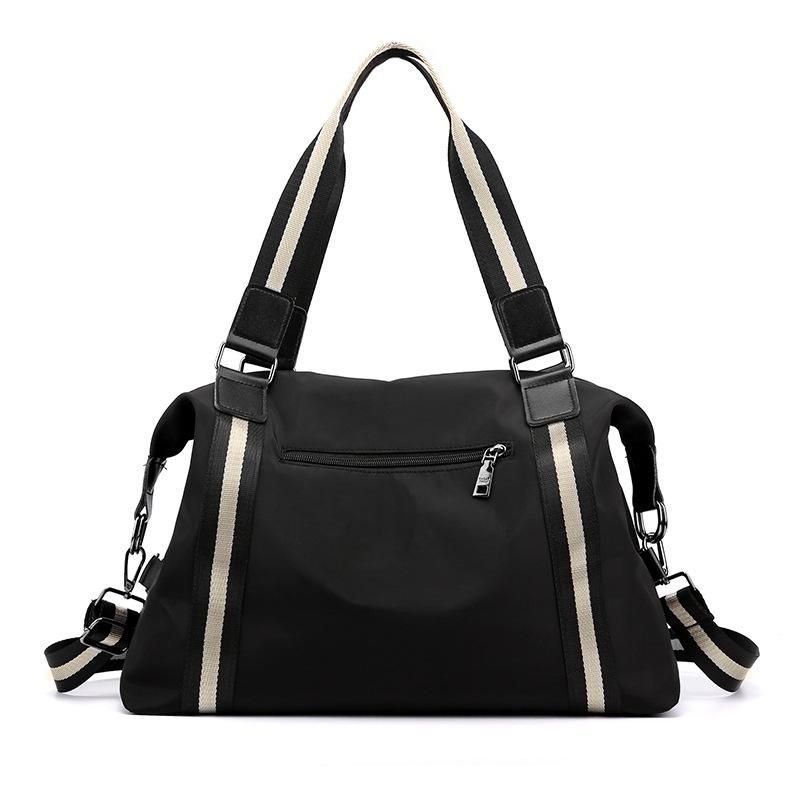 

Brand Large Pocket Fashion Tote Bag Women's Canvas Handbag Shoulder Capacity Bags Leisure Canvas Handbag, Black