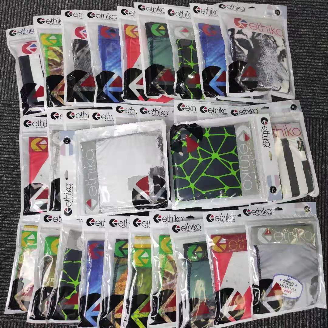 

2021 New wholesale large men' Ethika suit boxer underwear in 2020
