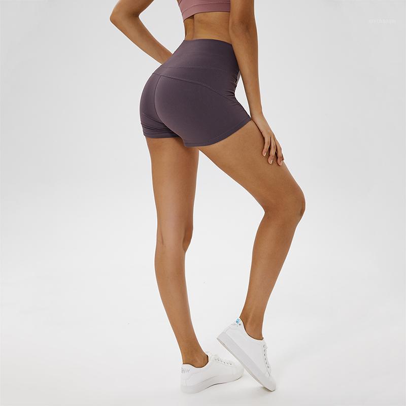 

TaoBo Hot Women Casual Solid Elastic High Waist Push Up Fitness Yoga Shorts Running Gym Stretch Sports Short Pants1, C4