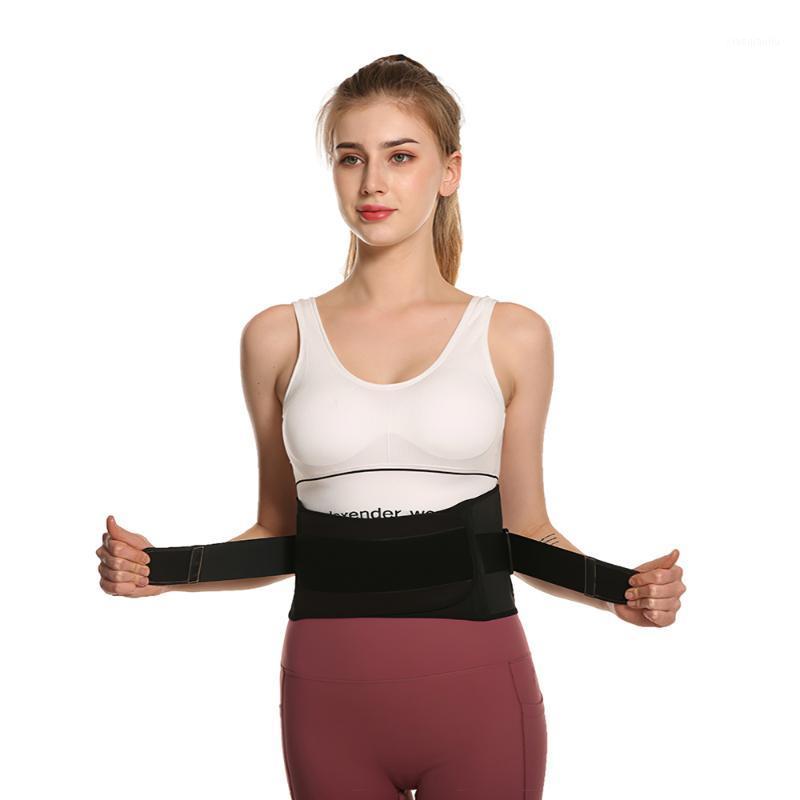 

Adjustable Waist Back Support Waist Trainer Trimmer Belt Support for Sport Gym Fitness High Elastic Compression Belts1, Black