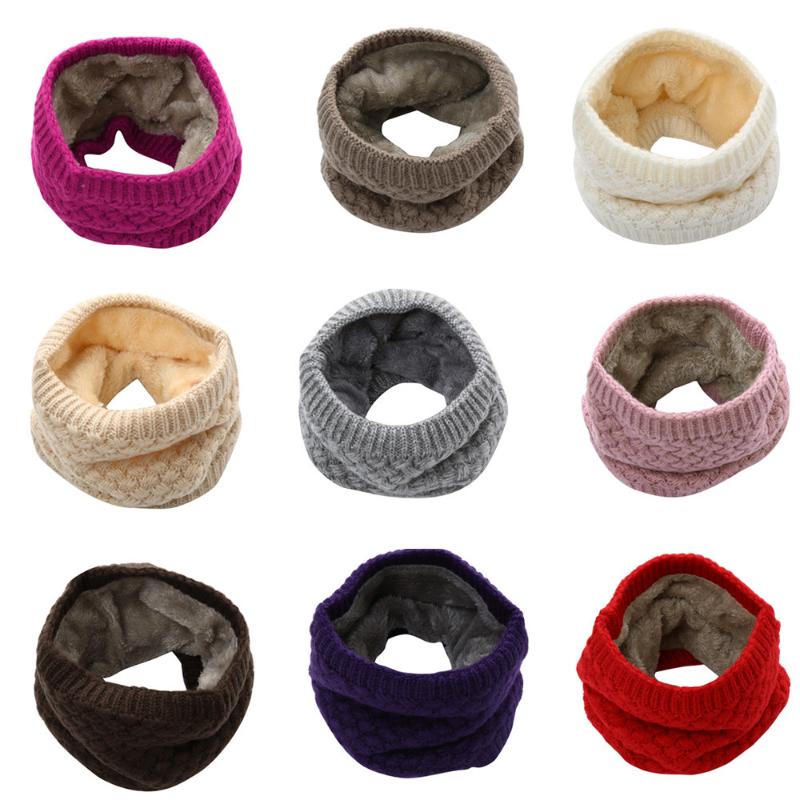 

1pc Winter Warm Brushed Knit Neck Warmer Circle Go Out Wrap Cowl Loop Snood Shawl Outdoor Ski Climbing Scarf For Men Women