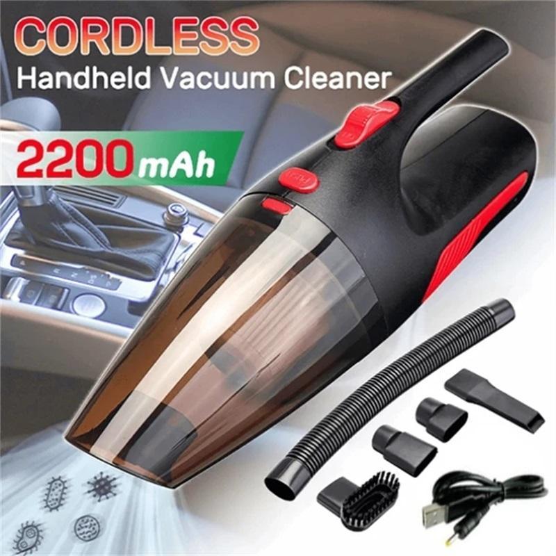 

120W Car Vacuum Cleaner-Make Your Space Easier To Clean Handheld Vacuum Cordless Powerful Cyclone Suction Portable Rechargeable
