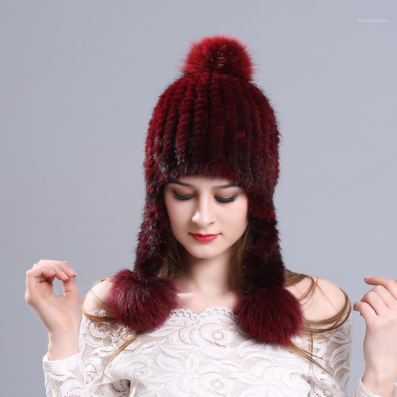 

Korean Version Beanies Hat Women Knitting Warm Fashion Ear Guard Cap Ladies Thickening Outdoor Soft Skullies Hats H70481, Black