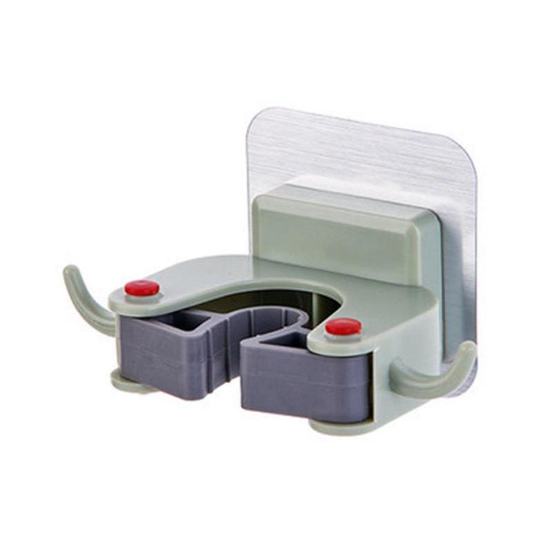 

Wall Mounted Mop Organizer Holder Brush Broom Hanger Storage Rack Kitchen Hook x30410