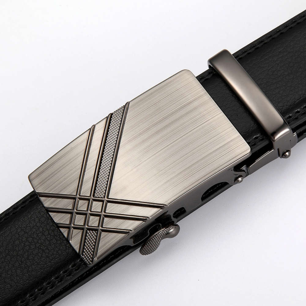 

New popular two-layer leather belt for men, Black