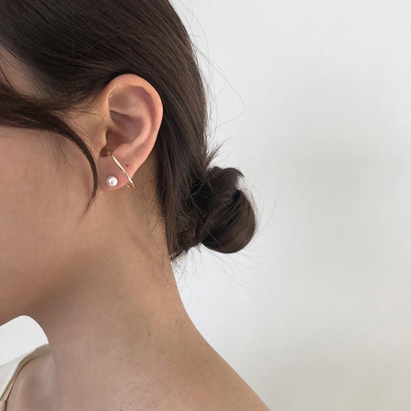 

1Pair Pearl Geometric Gold Silver Stud Earrings Fashion Jewelry Women Vintage Trendy Girls Elegant Silver Earrings1