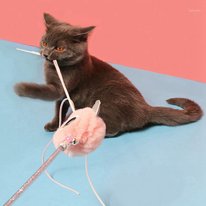 

Cute Funny Cat Toys Tassel Teaser Wand Pet Toys for Cats Interactive Stick Kitten Cat Supplies1